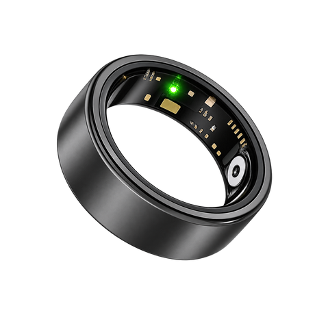 Mars Ring Health Tracker for Women & Men, Sleep Exercise Health Monitoring, Daily Tracking, iOS/Android Compatible, IP68 Waterproof, No Subscription Required, 5‑Day Battery Life