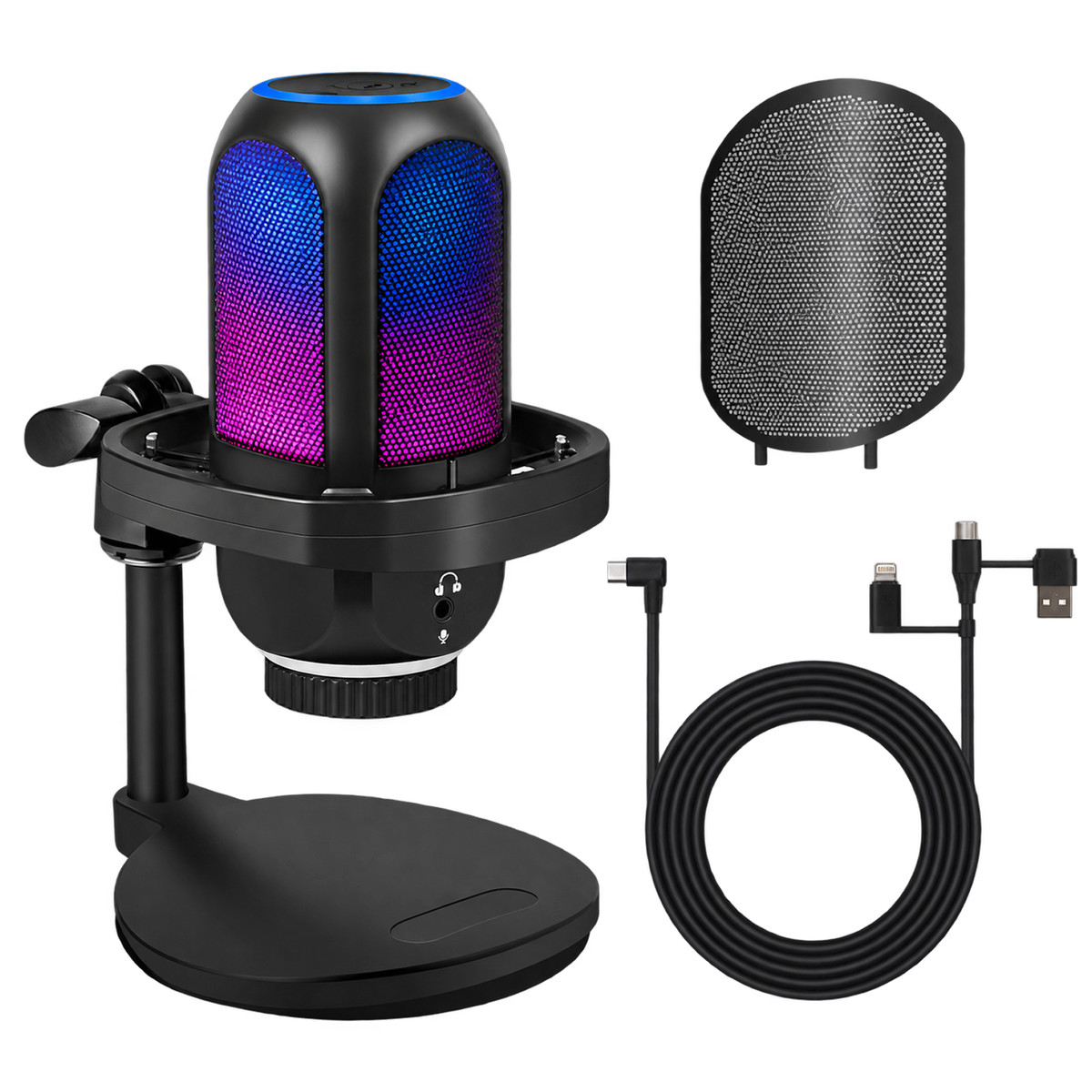 Desktop Condenser Microphone with Stand