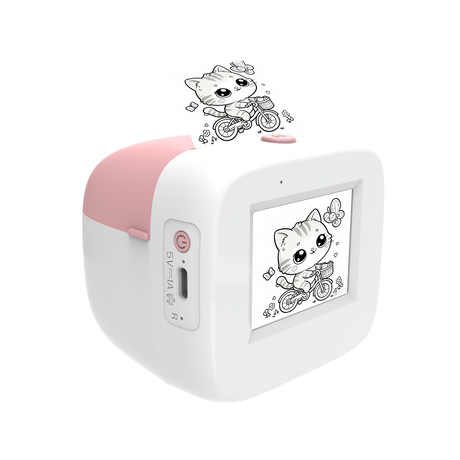 Mars AI Voice Powered Sticker Maker AI Voice Thermal Printer 200DPI Wireless Portable Mini Printer for Kids Thermal Sticker Maker