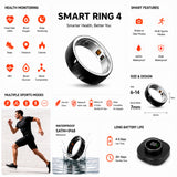 Mars Ceramics Smart Ring 4, Ultra-Thin Smart Ring